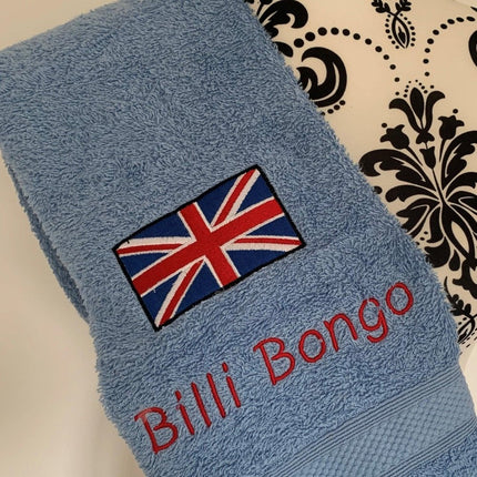 Union Jack Flag Towels - Personalised