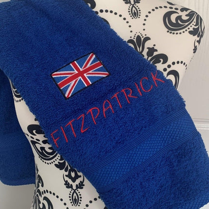 Union Jack Flag Towels - Personalised