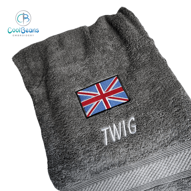 Union Jack Flag Towels - Personalised