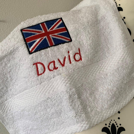 Union Jack Flag Towels - Personalised