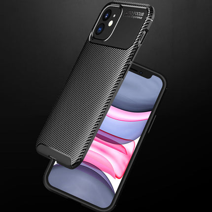 Carbon Fibre TPU Black Case - For iPhone 12 Mini
